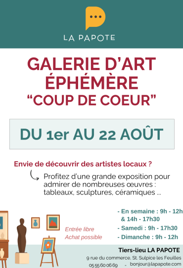 du 1er au 2208 Galerie d'art