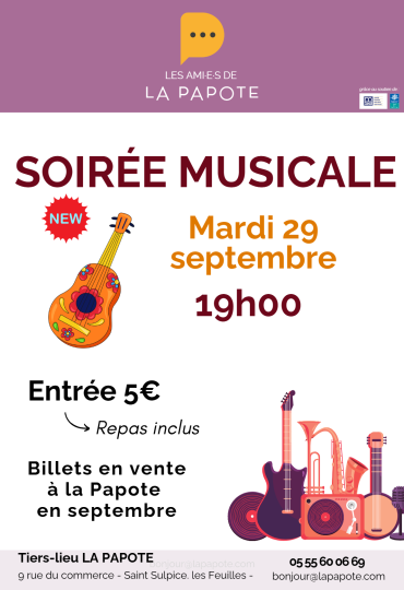 panneau- soirée musicale